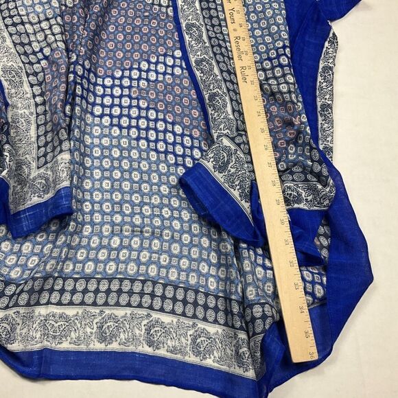 Tahari Womens Cardigan Caftan Printed Coverup Short Sleeve Lightweight One Size - Picture 6 of 9